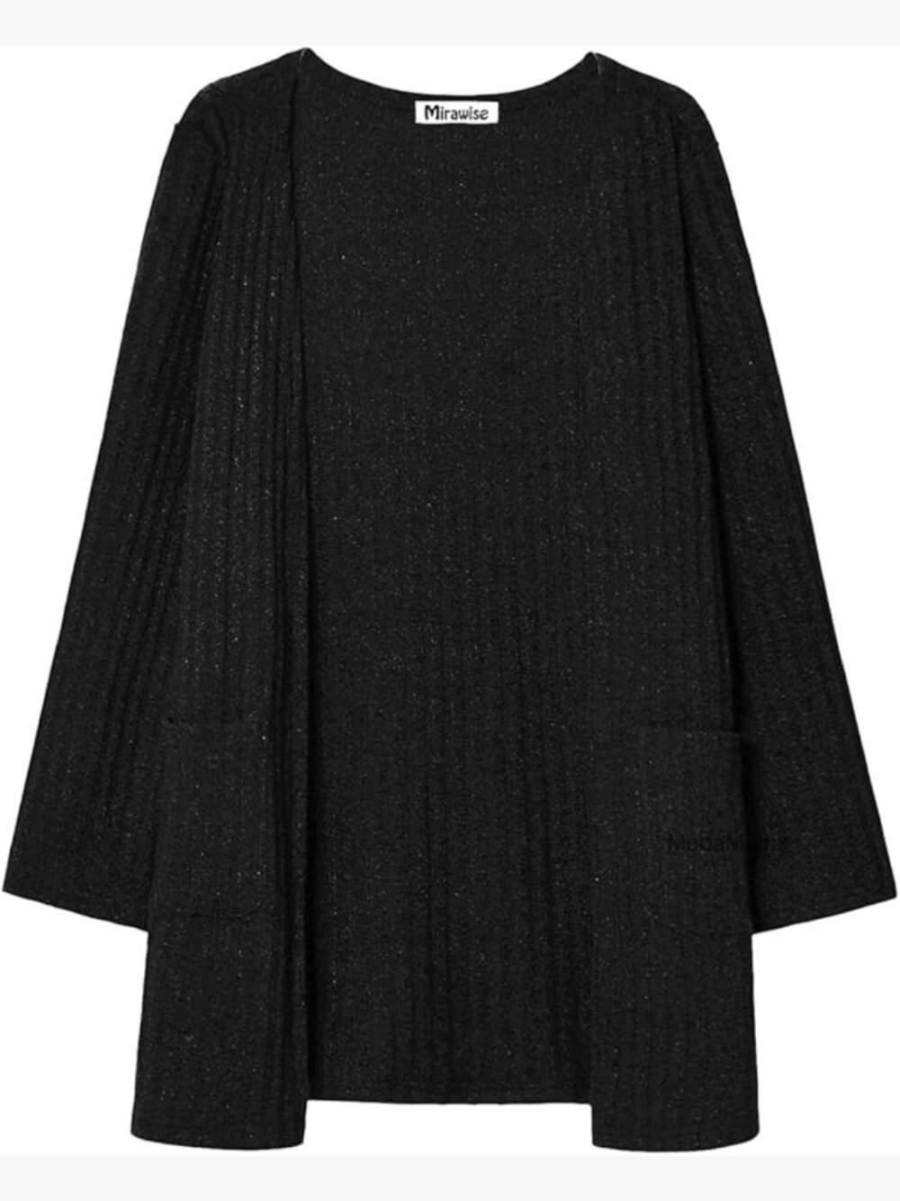 Girls Open Front Knit Cardigan Sweater with Pockets Size 6-13